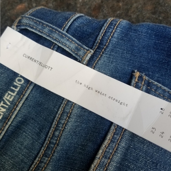 Current/Elliot High rise Straight crop jeans New - Picture 4 of 8